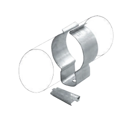 Braçadeira "D" com cunha